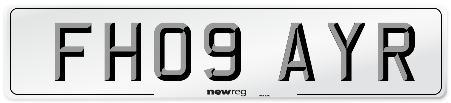 FH09 AYR Number Plate from New Reg